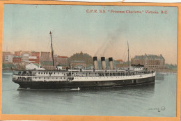 SS Princess Charlotte Victoria BC Canada Old Postcard - Victoria