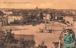 ITALIE - Roma - Piazza Del Popolo Vista Dal Pincio - Animé - Carte Postale Ancienne - Places & Squares