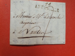 Marque Postale De Abbeville Sur Lettre Avec Texte Pour Nantes En 1812 - JJ 159 - 1801-1848: Voorlopers XIX