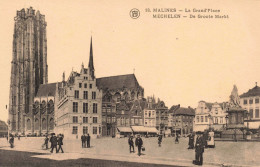 BELGIQUE - Malines - La Grand'Place - Animé - Carte Postale Ancienne - Mechelen