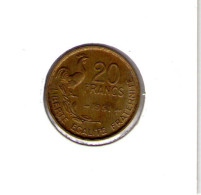 France. 20 Francs Guiraud 1951 - 20 Francs
