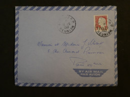 BW16 LA REUNION  BELLE  LETTRE 1961 ST DENIS A PARIS FRANCE +AFF. INTERESSANT++ - Storia Postale