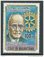 Mauritanie PA  N° 217 XX Personnage Célèbre : P.P.Harris, Fondateur Du "Rotary Club", Sans Charnière, TB - Mauritanie (1960-...)