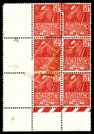 N°272, 50c Femme Fachi, Impression Partielle Due à Un Parasite Tombé Au Moment De L'impression. SPECTACULAIRE. R. (certi - Unused Stamps