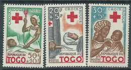 Togo  N° 292 / 94 X  Fondation De La Croix-Rouge Togolaise. Les 3 Valeurs Trace De Charnière Sinon TB - Togo (1960-...)