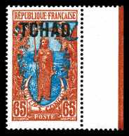 N°41a, 65c Brun-jaune Et Bleu: Sans Surcharge A.E.F, Bord De Feuille. SUP (certificat)  Qualité: **  Cote: 560 Euros - Unused Stamps