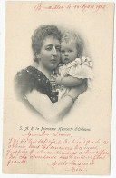 RARE CPA CARTE POSTALE ROYAUTE ROI REINE S.A.R.LA PRINCESSE HENRIETTE D' ORLEANS 1902 - Personnages
