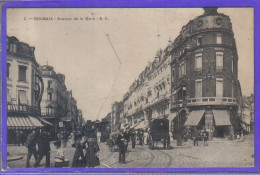 Delcampe - Carte Postale 59. Roubaix Avenue De La Gare   Très Beau Plan - Roubaix