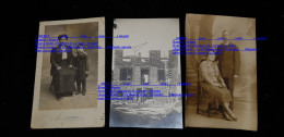 3 Ccp Portrait CHAUSSONNET De Chateauroux 36 Indre Berry Construction Habitation Maison Vouvray 37 Behonne 55 ? - Genealogy