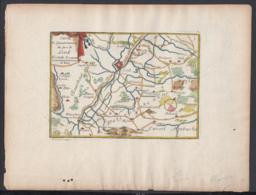 BELGIQUE CARTE COULEUR DU "PLAN DU FORT DE LINK" 1730 (DD) DC-2146 - 1714-1794 (Pays-Bas Autrichiens)