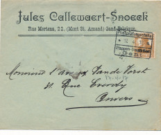 GENT  ST.AMANDSBERG  1917   JULES CALLEWAERT - SNOECK  RUE MERTENS 22     2  SCANS - OC26/37 Zonas Iniciales