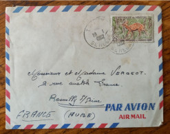 16.01.1962 Thies Sénégal Envoi De La BA 161 Base Aérienne Pour Romilly Sur Seine Par Avion Soldat Jouhannaud C. - Sénégal (1960-...)