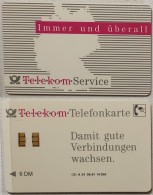 Telekom "Immer Und überall" / A 24 08.91 14.000 - A + AD-Series : Werbekarten Der Dt. Telekom AG