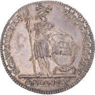 Monnaie, Cantons Suisses, LUZERN, 4 Franken, 1814, Lucerne, TTB+, Argent, KM:109 - Autres & Non Classés