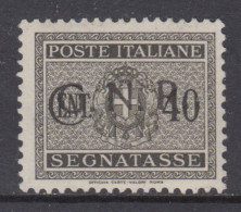 ITALY - 1943 R.S.I. - Tax 52A Cv 1500 Euro - Firmato Oliva - Varietà SOPRASTAMPA NERA Anzichè ROSSA - Portomarken