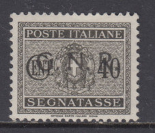 ITALY - 1943 R.S.I. - Tax 52A Cv 1500 Euro - Firmato Chiavarello - Varietà SOPRASTAMPA NERA Anzichè ROSSA - Segnatasse