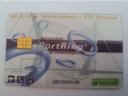 NETHERLANDS  CHIPCARD HFL 5,00 PORTRING TRANSPARANT CARD   NO;CKD 101 MINT CARD    ** 14369** - Sin Clasificación