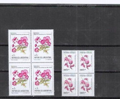 ARGENTINA Nº 1479 AL 1480 BLOQUE DE CUATRO - Unused Stamps