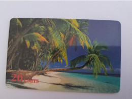 NETHERLANDS      ADVERTISING  / PREPAID / 20 UNITS/ SPRINT/ BEACH WITH PALMTREES /  USED    ** 14374** - Privadas