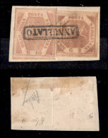 Antichi Stati Italiani - Napoli - 1858 - 10 Grana (11) Ben Marginato + 2 Grana (5) Corto A Sinistra - Other & Unclassified