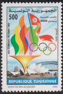 2000-Tunisie/ Y&T 1395 Jeux Olympiques De Sidney 2000 1V.MNH/*** + Prospectus - Summer 2000: Sydney