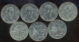 FRANCE Lot De 7 Monnaies  5 Francs  Voltaire    ( 71 ) - Lots & Kiloware - Coins