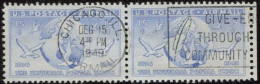 Pays : 174,1 (Etats-Unis)   Yvert Et Tellier N° : Aé   42 (o) Paire De 1949 - 2a. 1941-1960 Usados