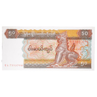 Billet, Myanmar, 50 Kyats, KM:73a, NEUF - Cambodge