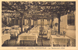 FRANCE - 64 - BIARRITZ - Hôtel Métropole - Le Restaurant D'Eté  - Carte Postale Ancienne - Biarritz