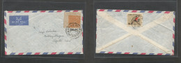 TIBET. 1961 (18 May) China Postal. Shigatse. Local Air Franked And Reverse Multifkd Env, Bilingual Cachet + Reverse Comu - Tibet
