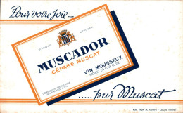 J2707 - BUVARD - MUSCADOR - Cépage MUSCAT - Vin Mousseux - Liqueur & Bière