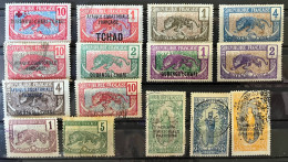 SP LOT DE 15 TIMBRES DES COLONIES FRANCAISES / NEUFS ET OBLITERES - Collections