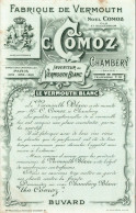 J2707 - BUVARD - Fabrique De VERMOUTH - NOËL COMOZ - PARIS - Le VERMOUTH BLANC - Liquor & Beer