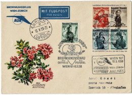 1958, Privat P. Juventute Mit 10 Gr.. Luftpost ,  # A7577 - Enveloppes
