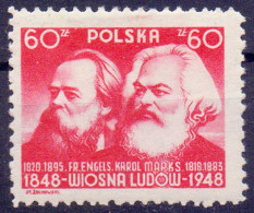 POLAND - MARX + ENGELS - **MNH - 1948 - Karl Marx