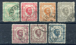 MONTENEGRO 1898 Prince Nikola New Colours Perf. 10½ Used; Michel 34-40A - Montenegro