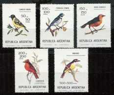 Argentine ** N° 1123 à 1127 - Oiseaux - Neufs