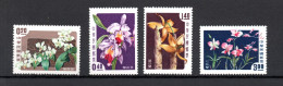 Taiwan 1958 Set Flowers/Blumen/Orchids Stamps (Michel 288/91) MNH - Ungebraucht