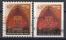 NEW ZEALAND 2023,used,falc Hinged,Christmas 2002 - Gebruikt