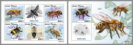 GUINEA BISSAU 2023 MNH Bees Bienen Abeilles M/S+S/S - IMPERFORATED - DHQ2330 - Abeilles
