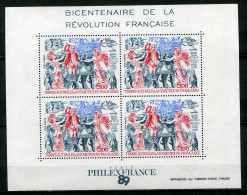 25381 T.A.A.F  BF1** Bicentenaire De La Révolution Française  1989  TB - Blocks & Kleinbögen