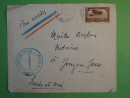 BW17  MAROC   BELLE  LETTRE  FM TIRAILLEURS    1931 PETIT BUREAU BENIMEL    A  JOUY  FRANCE  +AFF. INTERESSANT+++ - Poste Aérienne