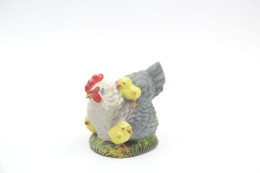 Elastolin, Lineol Hauser, Animals Chicken With Babies N°4053 , Vintage Toy 1930's - Small Figures
