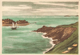 Cancale , Pointe Du Grouin * CPA Illustrateur Daniel DERVEAUX - Cancale