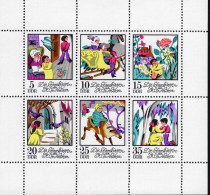 DDR Kleinbogen 1801 - 1806 Märchen Die Schneekönigin Postfrisch MNH *** - 1971-1980