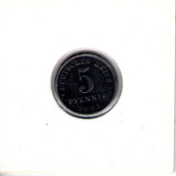 Allemagne. 5 Pf. 1921F - 5 Renten- & 5 Reichspfennig