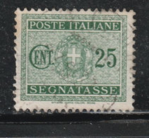ITALIE 1925  // YVERT 31 (TAXE) // 1934 - Postage Due
