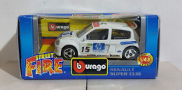 I116274 BURAGO 1/43 Serie Street Fire - Renault Super Clio - Box - Burago