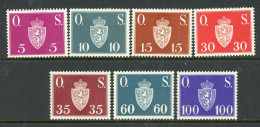 Norway MH 1951-52 Coat Of Arms - Neufs