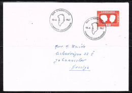 GRÖNLAND 1967 - Brief Mit Mi. 67 Nach Schweden, Postgelaufen - Covers & Documents